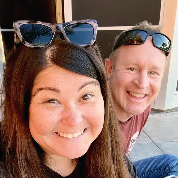 Kris and Kristine outdoors